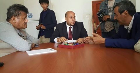أمين محلي العاصمة والمدير التنفيذي لصندوق رعاية المعاقين يناقشان اليات التعاون لتعزيز الخدمات المقدمة لذوي الاعاقة